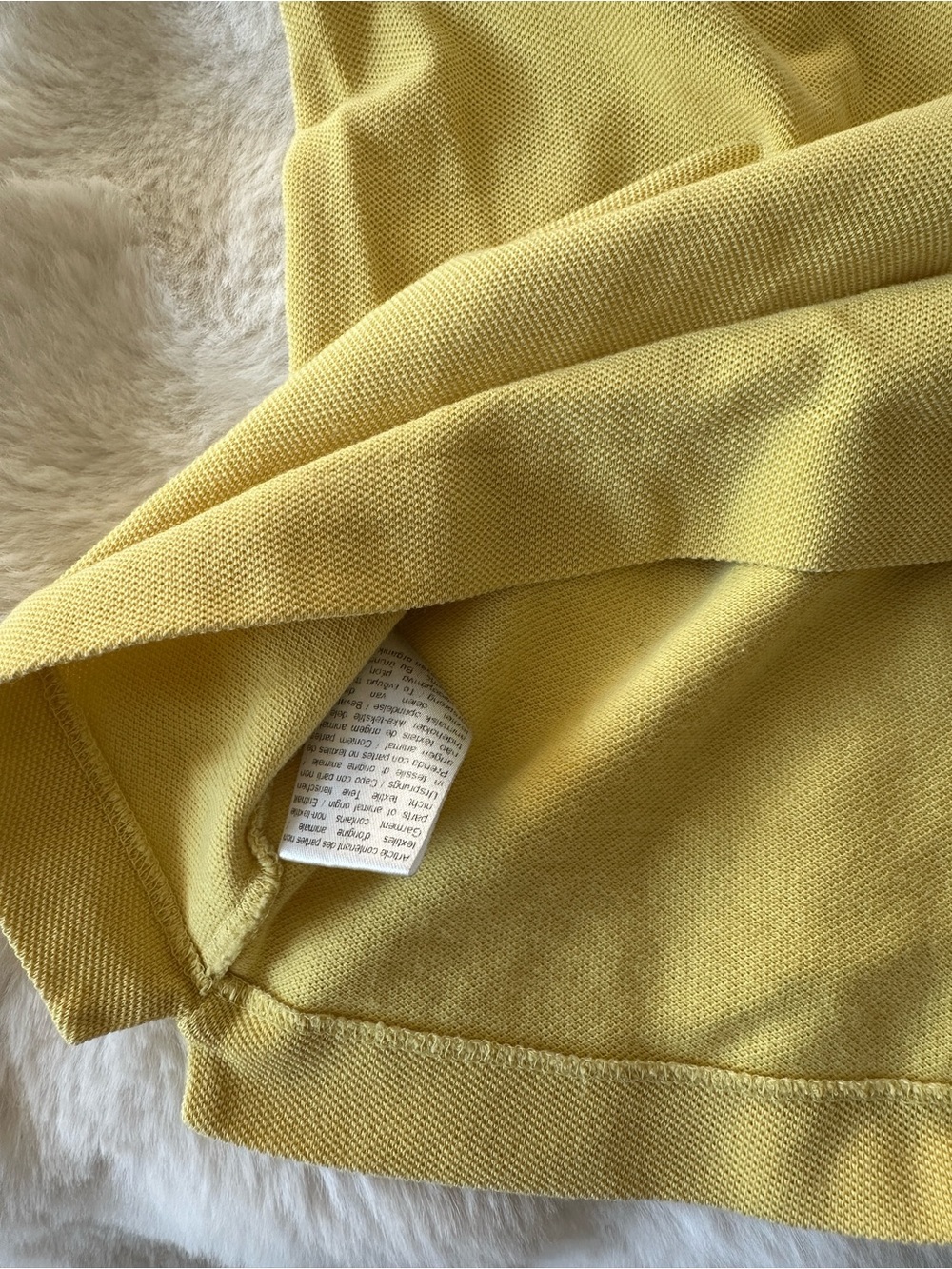 Lacoste Men's Short-Sleeve Yellow Polo Shirt - Picture 5 of 6